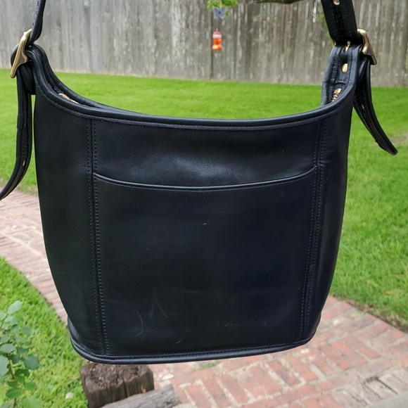 Leather Coach Purse Black - Picture 3 of 8